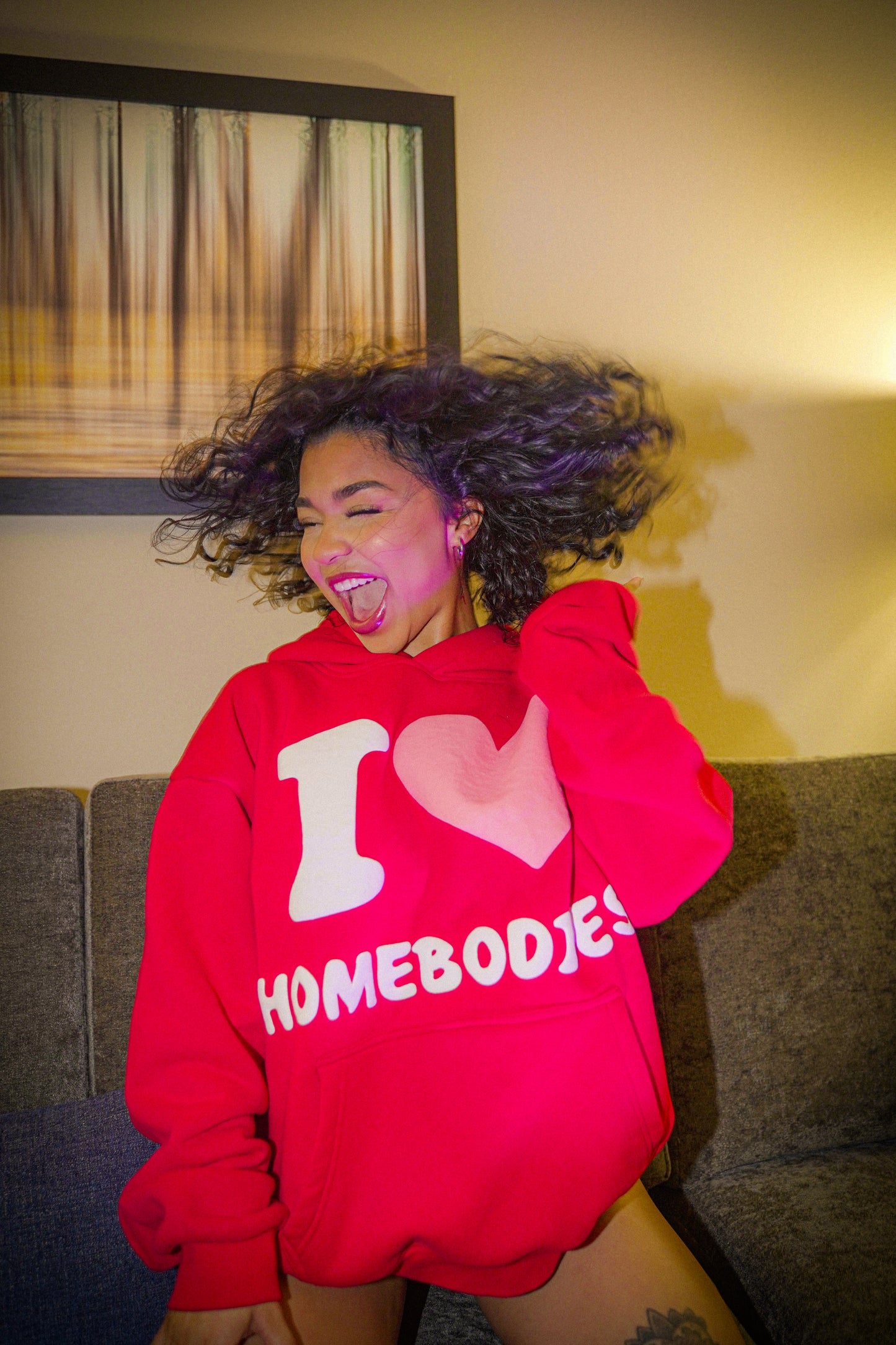 Stay at home Hoodie( OVERSIZED)